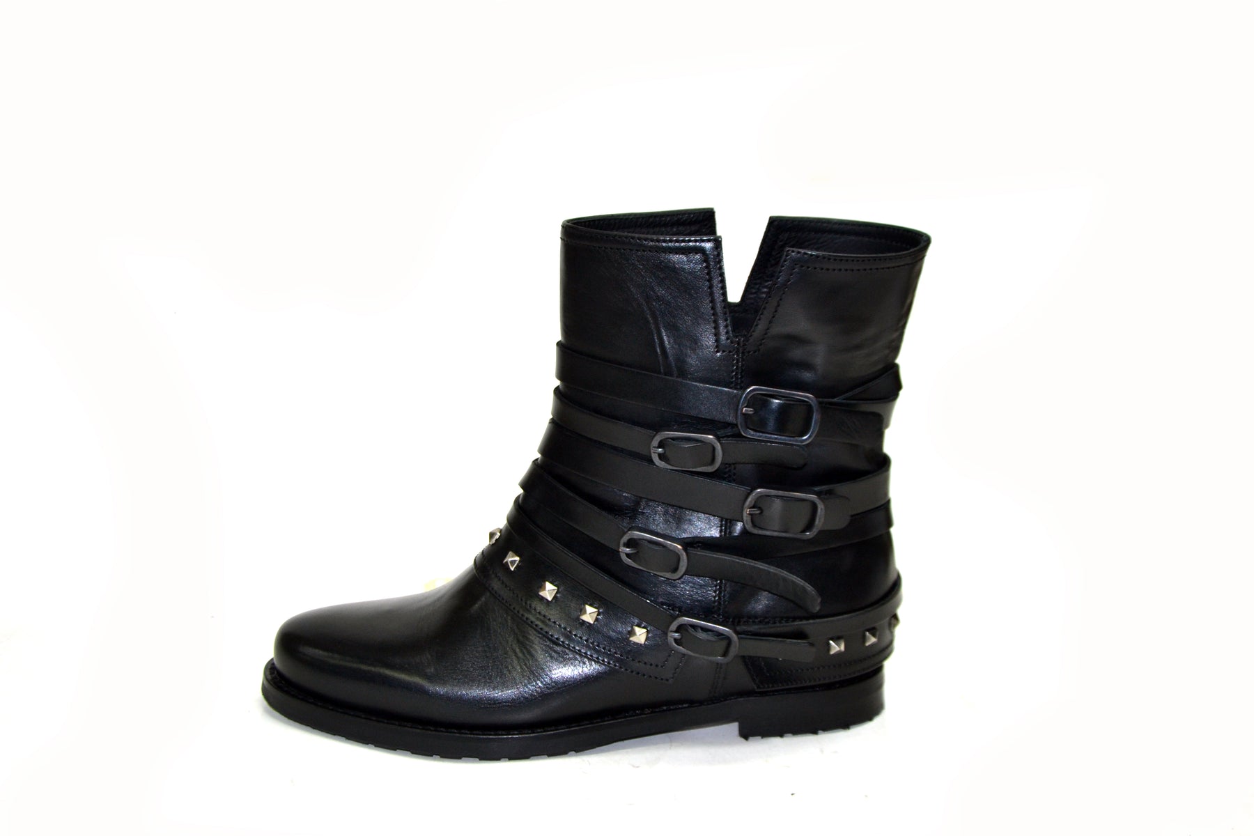 A pair cheap biker boots